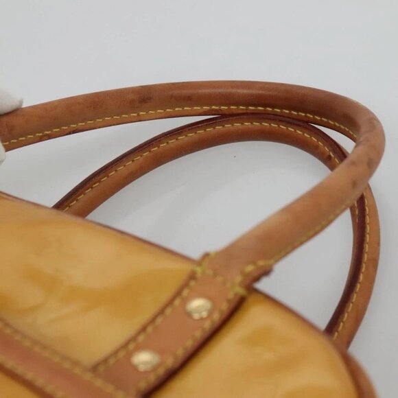 LOUIS VUITTON Monogram Vernis Tompkins Square Hand Bag Beige M91149 Auth PP774 - Picture 9 of 16